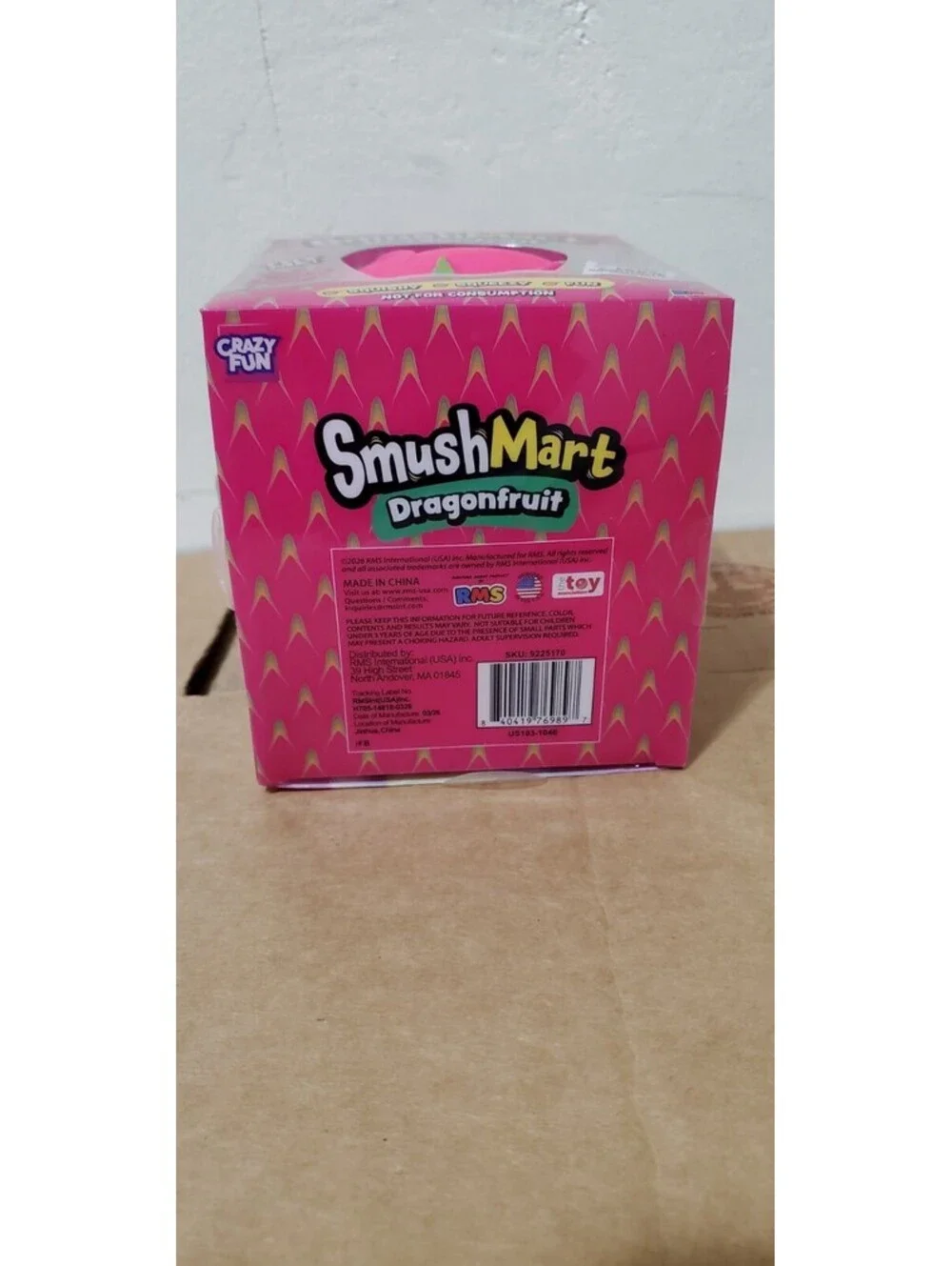 Smush Mart Dragonfruit Squishy Toy Crazy Fun RMS International NIB New 2026